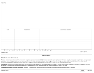 Form CG-2554 Private AIDS to Navigation Application, Page 2