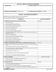 SD Form 819 Osd/WHS in-Processing Checklist, Page 2