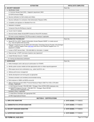 SD Form 819 Osd/WHS in-Processing Checklist, Page 3