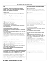 SD Form 823 Division/Branch/Office Standardized Recordkeeping Checklist, Page 2