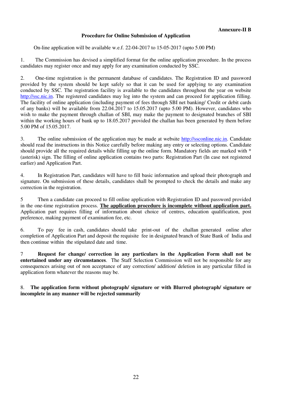 Recruitment of Sub-inspector in Delhi Police, CAPFs and Assistant Sub-inspectors in Cisf Examination - India, Page 22