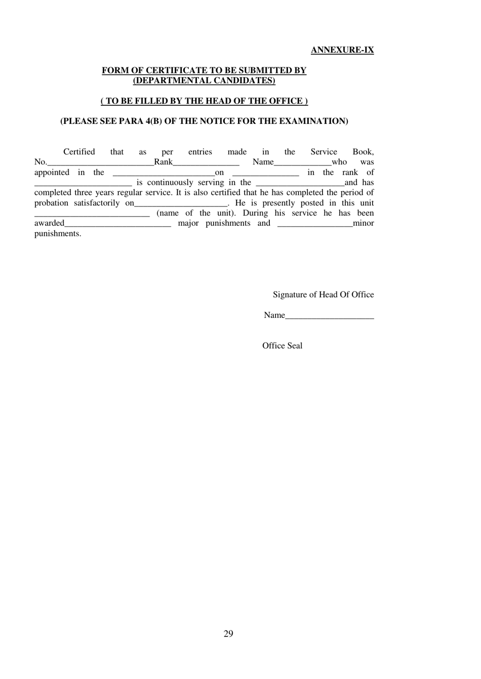 Recruitment of Sub-inspector in Delhi Police, CAPFs and Assistant Sub-inspectors in Cisf Examination - India, Page 29