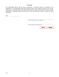 Form 313 Application for Registration of a Foreign Series Limited Liability Company - Texas, Page 9