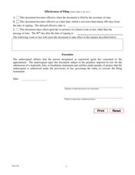 Form 306 Application for Registration of a Foreign Limited Partnership - Texas, Page 8