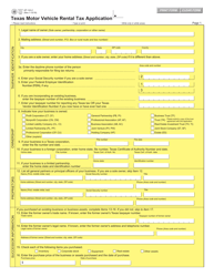 Form AP-143 Texas Motor Vehicle Rental Tax Application - Texas (Dinka), Page 2