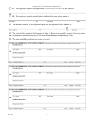 Form 304 Application for Registration of a Foreign Limited Liability Company - Texas, Page 7