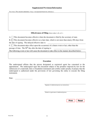 Form 304 Application for Registration of a Foreign Limited Liability Company - Texas, Page 8