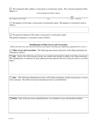 Form 403 Certificate of Correction - Texas, Page 5