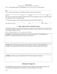Form 424 Certificate of Amendment - Texas, Page 7