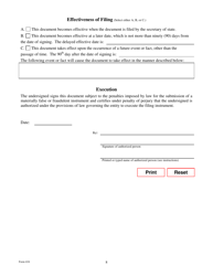 Form 424 Certificate of Amendment - Texas, Page 8