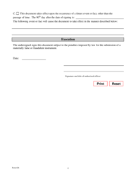 Form 426 Resolution Relating to a Series of Shares - Texas, Page 4
