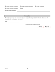 Form 505 Application for Renewal of Registration of an Entity Name - Texas, Page 4