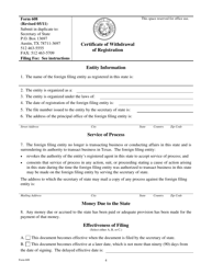 Form 608 Certificate of Withdrawal of Registration - Texas, Page 4