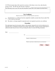 Form 608 Certificate of Withdrawal of Registration - Texas, Page 5