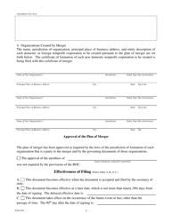 Form 624 Certificate of Merger for Nonprofit Corporations - Texas, Page 7