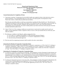 Form DSCB:15-7104/7105/7106/7107 Articles of Amendment - Election/Termination of Cooperative Corporation Status - Pennsylvania, Page 3