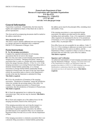 Form DSCB:15-335AD Statement of Merger - Addendum - Pennsylvania, Page 2