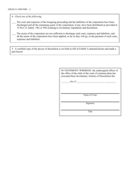 Form DSCB:15-1989/5989 Articles of Involuntary Dissolution - Pennsylvania, Page 2