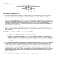 Form DSCB:15-2905 Statement of Election of Professional Corporation Status - Pennsylvania, Page 2