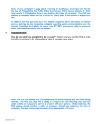 Formal Complaint Form - Pennsylvania, Page 3