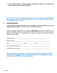 Formal Complaint Form - Pennsylvania, Page 5
