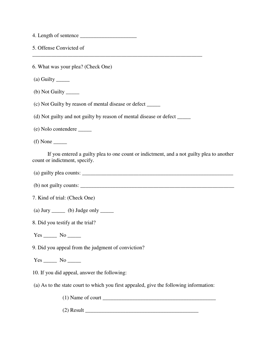 Petition for Relief From Conviction or Sentence - Tennessee, Page 3