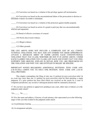 Petition for Relief From Conviction or Sentence - Tennessee, Page 7