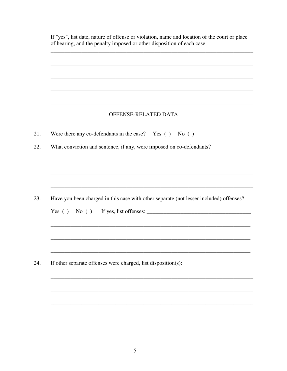 Initial Application for Pre-trial Diversion - Tennessee, Page 5