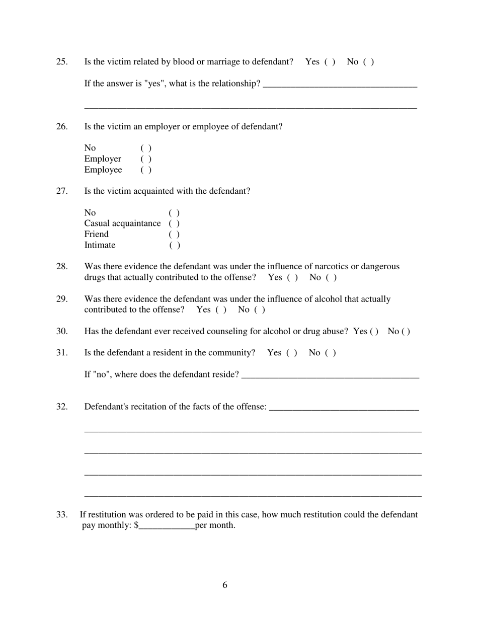 Initial Application for Pre-trial Diversion - Tennessee, Page 6