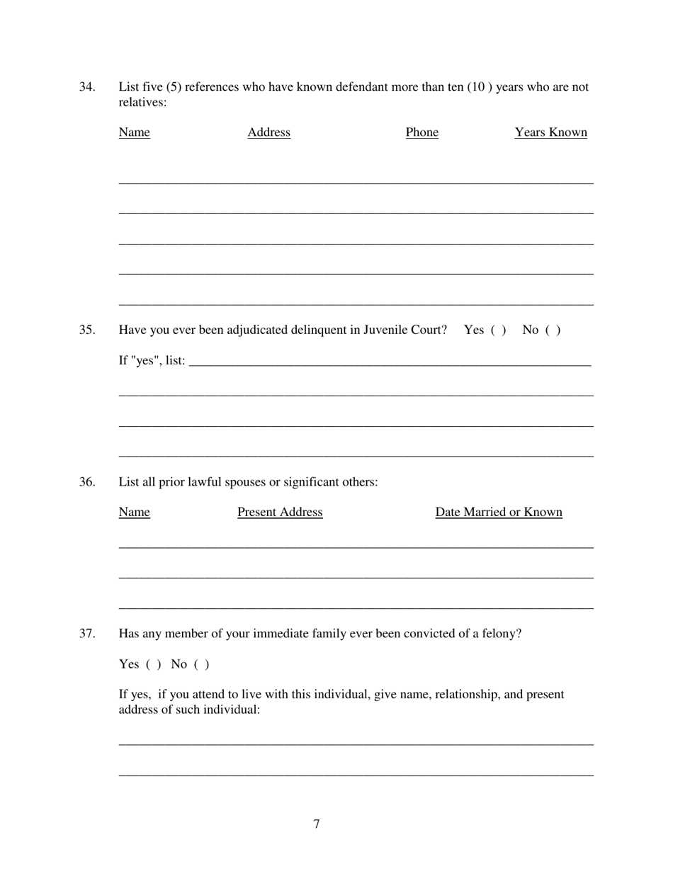 Initial Application for Pre-trial Diversion - Tennessee, Page 7