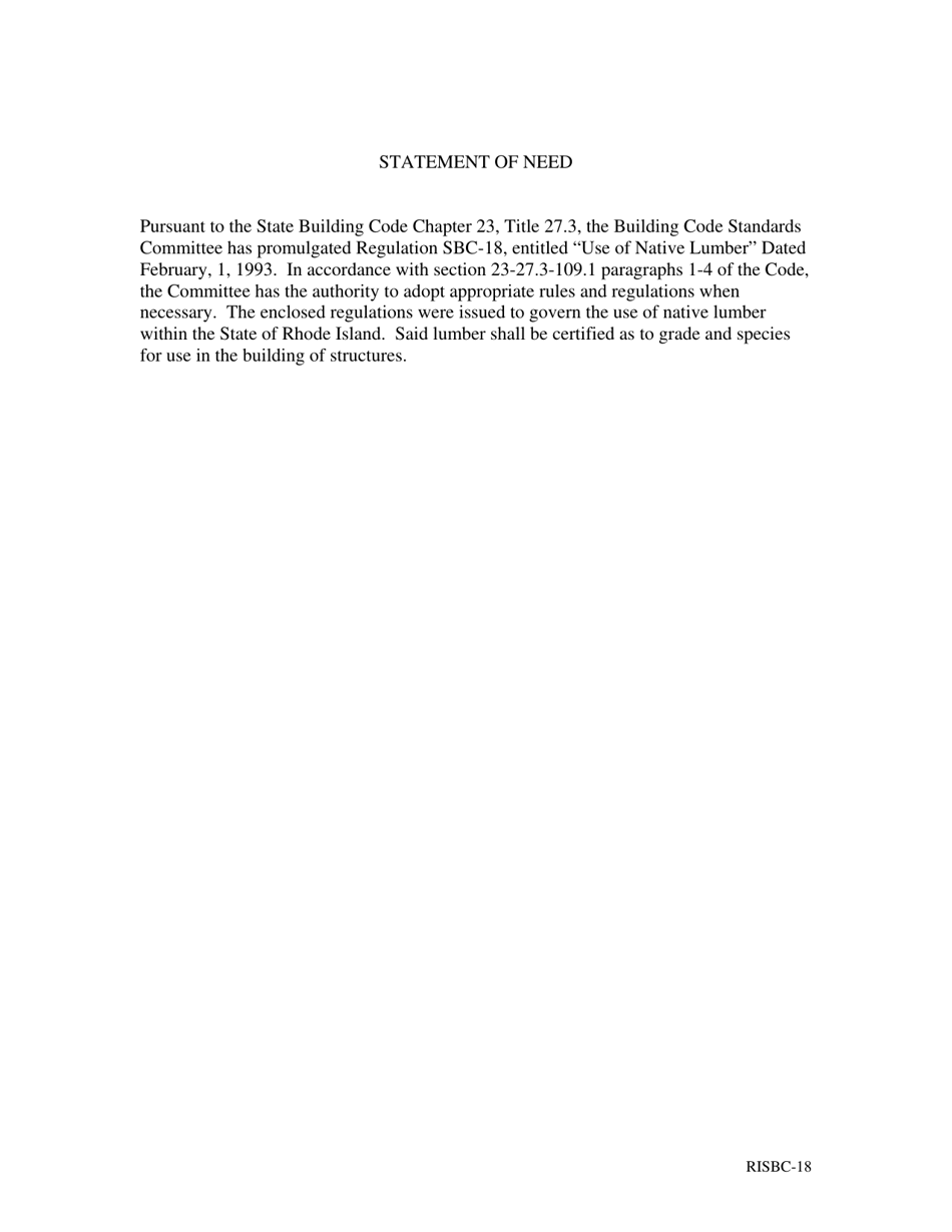 Form SBC-18 Application for Registration or Renewal for Manufacturing of Native Lumber - Rhode Island, Page 2