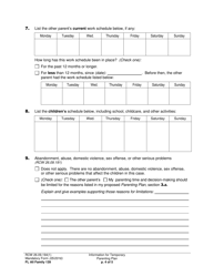 Form FL All Family139 Information for Temporary Parenting Plan - Washington, Page 4