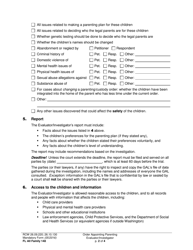 Form FL All Family148 Order Appointing Parenting Evaluator/Investigator - Washington, Page 2