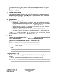 Form FL All Family148 Order Appointing Parenting Evaluator/Investigator - Washington, Page 3