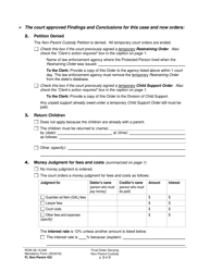 Form FL Non-Parent432 Final Order Denying Non-parent Custody - Washington, Page 2