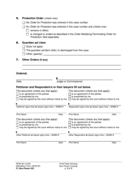Form FL Non-Parent432 Final Order Denying Non-parent Custody - Washington, Page 3