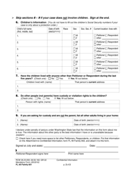 Form FL All Family001 Confidential Information - Washington, Page 2