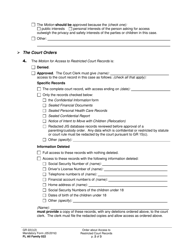 Form FL All Family022 Order About Access to Restricted Court Records (Gr 22(C)(2)) - Washington, Page 2