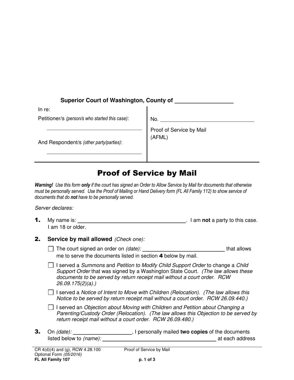 Form Fl All Family107 - Fill Out, Sign Online And Download Printable 