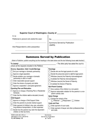 Form FL All Family110 Summons Served by Publication - Washington