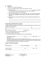 Form FL UCCJEA811 Petition to Enforce Out-of-State Custody Order - Washington, Page 3