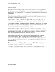 Form 032-05-0212-01-ENG Staffing Recommendations for Child With Special Needs - Virginia, Page 2
