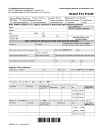 Form 032-02-0151-12-ENG Central Registry Release of Information Form - Virginia, Page 2