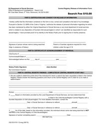 Form 032-02-0151-12-ENG Central Registry Release of Information Form - Virginia, Page 3