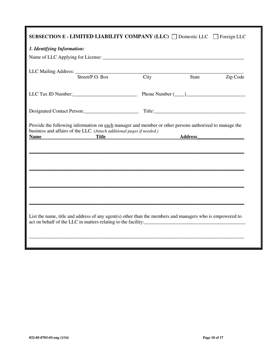 Form 032-05-0703-03-ENG Renewal Application for Licensure of a Child Welfare Agency, Assisted Living Facility, or Adult Day Care Center - Virginia, Page 10