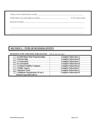 Form 032-05-0703-03-ENG Renewal Application for Licensure of a Child Welfare Agency, Assisted Living Facility, or Adult Day Care Center - Virginia, Page 2