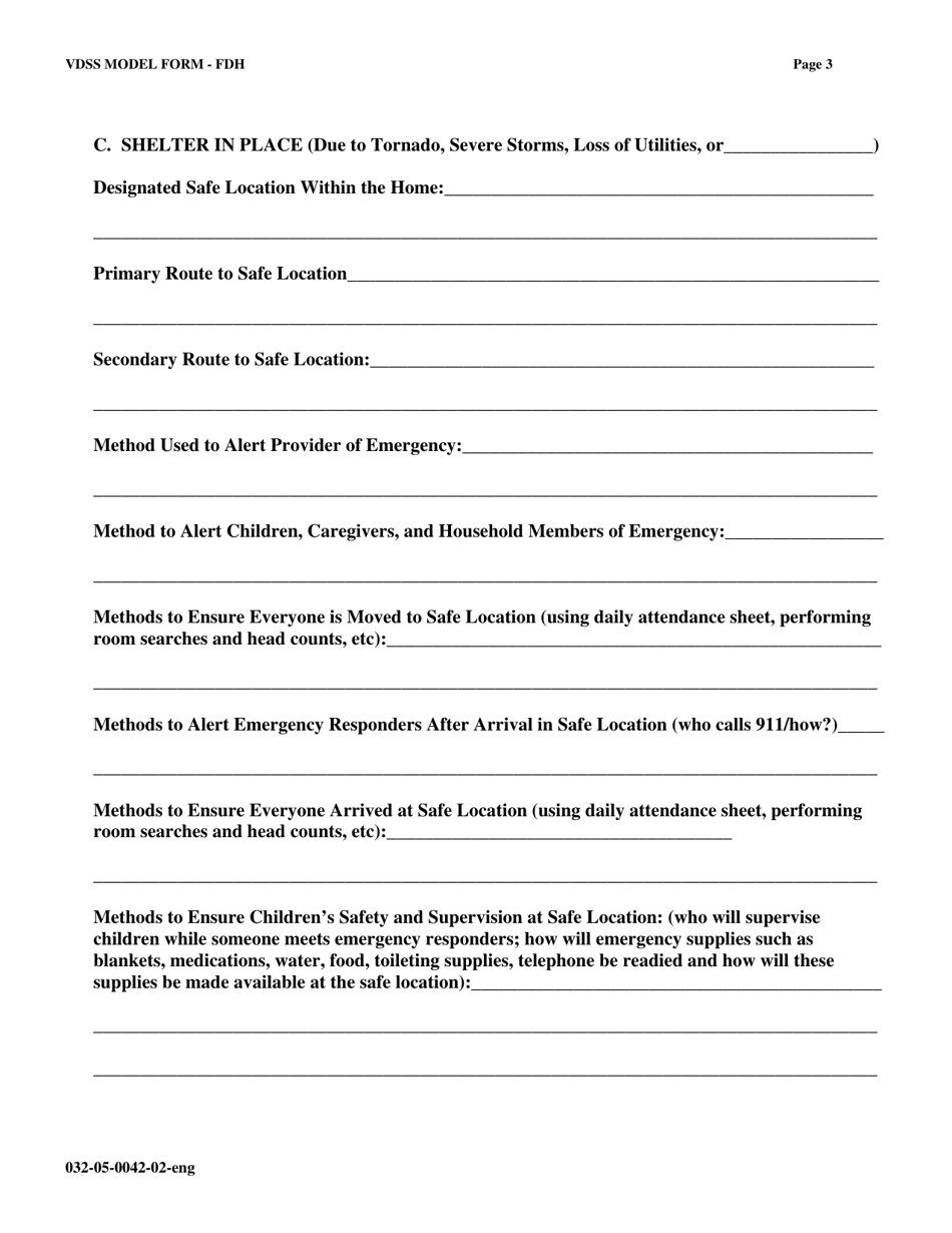 Form 032-05-0042-02-ENG Emergency Preparedness and Response Plan - Virginia, Page 3