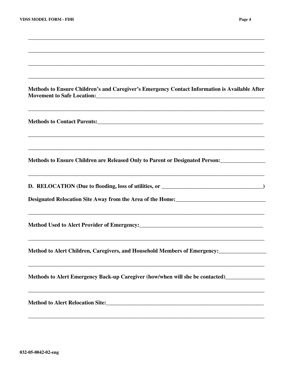 Form 032-05-0042-02-ENG Emergency Preparedness and Response Plan - Virginia, Page 4