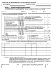 Form STGT-2 Group Term Life Spouse/Dependent Child Enrollment Form - Utah, Page 2
