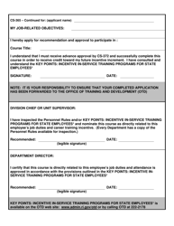 Form CS365 Request for In-Service Training Incentive Credit - Rhode Island, Page 2